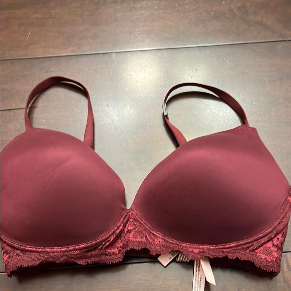 Victoria's Secret Deep Red Lace Bra